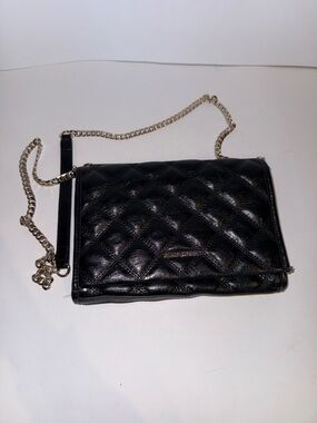 Classic Quilted Black Crossbody Bag with Chain Strap